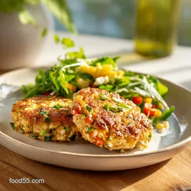 Pan Fried or Baked Salmon Cakes in 25 Minutes Recipe Card
