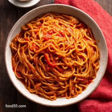 Easy PanAsian asian noodles My GoTo OnePan Noodle Bowl Recipe Card