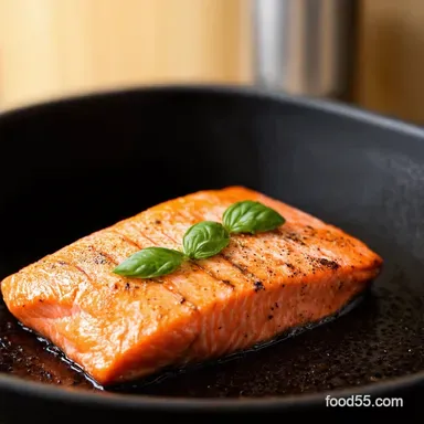 Basil Bliss ParmesanBasil Air Fryer Salmon Recipe Recipe Card