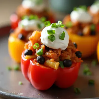 Healthy Mini Bell Pepper Loaded Turkey Nachos Low Carb