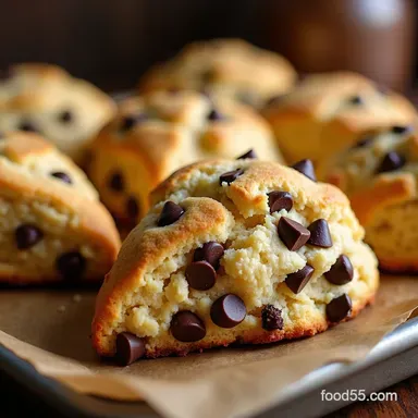Perfect Chocolate Chip Scones My GoTo Buttery Tender Recipe Recipe Card