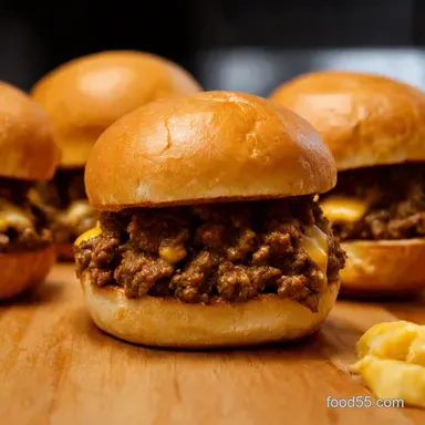Philly Cheese Steak Sloppy Joes Liberty Bell Bites Recipe Card