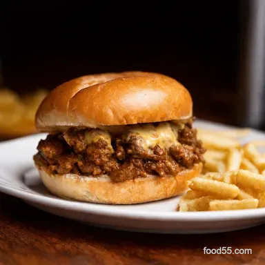 Philly Cheesesteak Sloppy Joes My Weeknight Steakhouse Sandwich Recipe Card