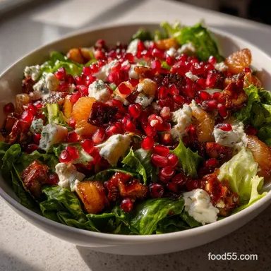 Christmas Salad: Charred Brassicas Meet Pomegranate Recipe Card