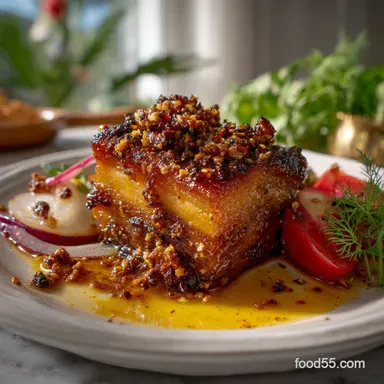 Pork Belly Confit With Spices: Velvety Texture