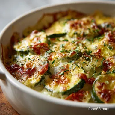 Cheesy Baked Zucchini and Cheese Gratin The Ultimate Comfort Bake Recipe Card