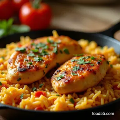 Sunshine in a Skillet Mums Proper Spanish Chicken and Rice Recipe Card