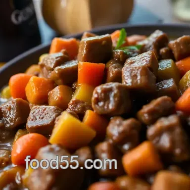 Pub Grub Beef Tips: Guinness Gravy, Proper Tasty! Recipe Card