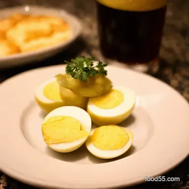 Pub Style Pickled Eggs The Perfect Pint Snack Recipe Card