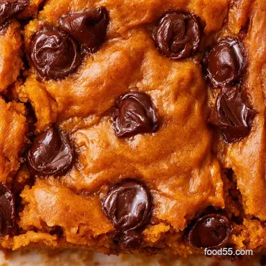Pumpkin Chocolate Chip Bars in 40 Min Recipe Card