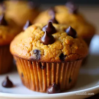 Pumpkin Chocolate Chip Muffins My Moist Easy Fall Recipe Recipe Card