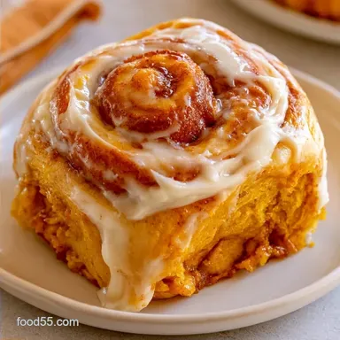 Pumpkin Cinnamon Rolls for 12 Rolls
