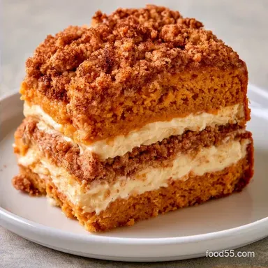 Pumpkin Cream Cheese Crumb Cake for 10