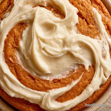 Pumpkin Cream Cheese Swirl Cake for 12 Recipe Card