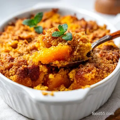 Pumpkin Dump Cake for 12 Servings: Silky Spiced Custard Recipe Card
