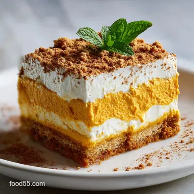 Pumpkin Lasagna Dessert: No Bake Layers Recipe Card
