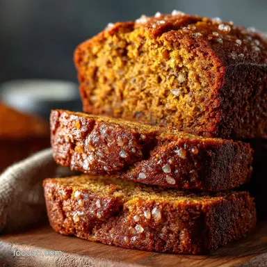 Pumpkin Banana Bread My Moist FailProof Spice Loaf Cozy Easy Recipe Card
