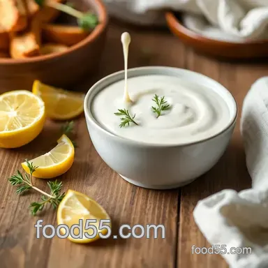 Easy Zesty Quick Crème Fraiche Dressing with Lemon: The Ultimate Cold Salad Enhancer! Recipe Card