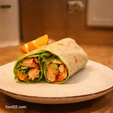 Rainbow Chicken Wraps Healthy Lunch Ideas Youll Love Recipe Card