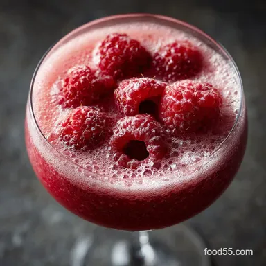 Raspberry Mimosas Recipe Silky Raspberry Pur&eacute;e for Champagne Brunch Recipe Card