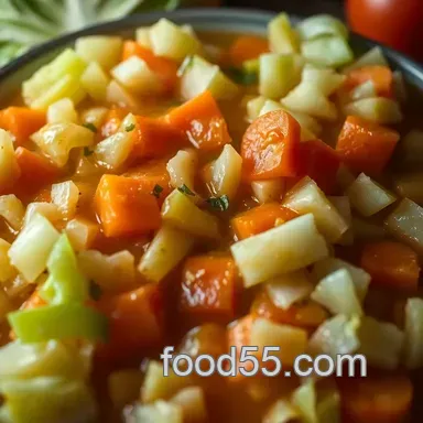Comforting Original Cabbage Soup Diet Recipe: My Healthy Twist Recipe Card