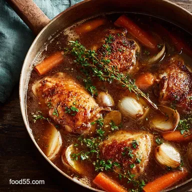 Chicken Stock: The Chefs Secret for Rich, Flavorful Results Recipe Card