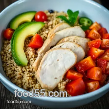 Ultimate Roam Diet Recipes: My Delicious Quinoa Power Bowl! Recipe Card