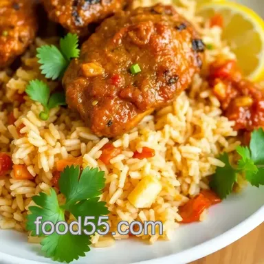 My Family's Favorite Roast Chicken & Jollof Rice: A Flavorful Delight Recipe Card