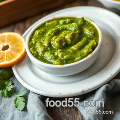 How to Make My Grandmother's Zesty Roasted Tomatillos Salsa Verde Recipe Recipe Card