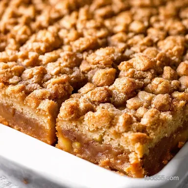 Rustic Apple Pie Bars with BrownButter Crumble My GoTo Tray Bake