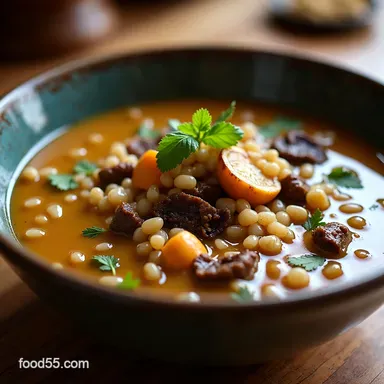 Rustic Chicken Shiitake and Wild Rice My GoTo Umami Soup Recipe Card