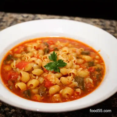 Rustic Pasta Fagioli My Familys Hearty OnePot Soup Recipe Card