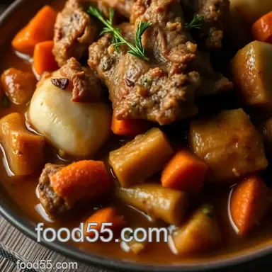 Rabbit Stew: My Rustic Root Vegetable & Dumpling Recipe Recipe Card