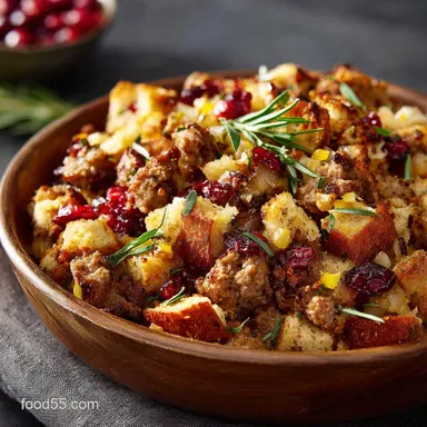 Sausage Apple and Cranberry Stuffing: The Ultimate Holiday Cracker Recipe Card