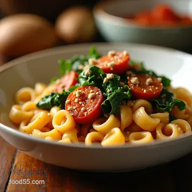 Easy Pasta with Italian Chicken Sausage and Escarole Rustic Weeknight Dish Recipe Card