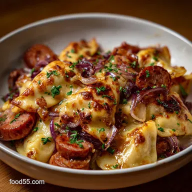 Sausage and Perogies: Ultimate Cheesy Skillet Recipe