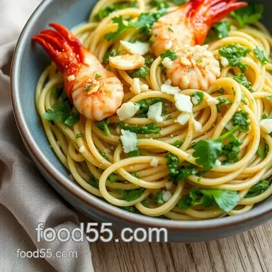 How to Make the Best Sautéed Langoustine Pasta with Fresh Pesto Recipe Card