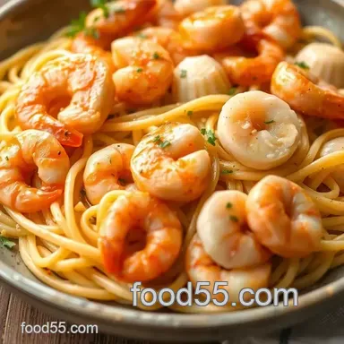 My Favorite Saut&eacute;ed Seafood with Creamy Pernod Delight Recipe Recipe Card