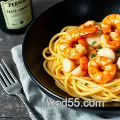 My Favorite Saut&eacute;ed Seafood with Creamy Pernod Delight Recipe