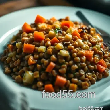 Savory Lentil Shepherd's Pie: A Heartwarming Twist on Comfort Food Recipe Card