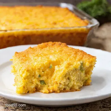 Savory Southern Cornbread Casserole My Cheesy Family Favorite Recipe Card