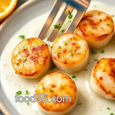 How to Sear Scallops with Citrus Herb Foam Delight: An Amazing Recipe! Recipe Card