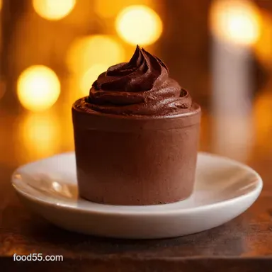 Easy Chocolate Mousse Silky NoEgg FailProof 15 Min Prep Recipe Card