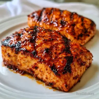 Simple Grilled Salmon in 20 Minutes Recipe Card
