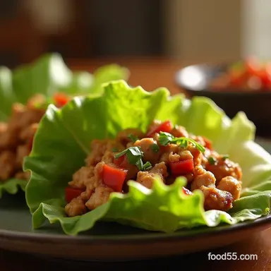 Better Than Takeaway Asian Chicken Lettuce Wraps 35 Mins Recipe Card