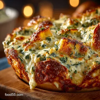 Sizzling Hot Spinach Artichoke Dip My Creamy Baked Party Favorite Recipe Card