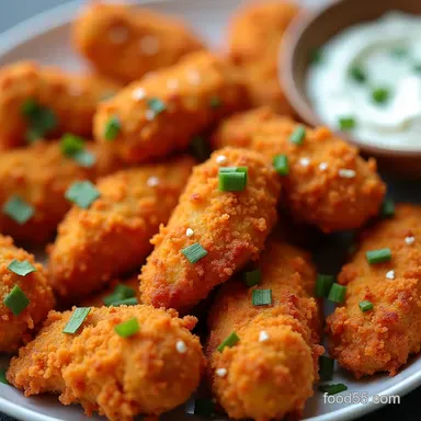 Skinny Buffalo Chicken Strips Air Fryer or Baked
