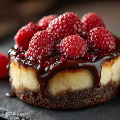 Skinny Chocolate Raspberry Cheesecake My Lighter Tangy Chocolate Swirl Recipe Card