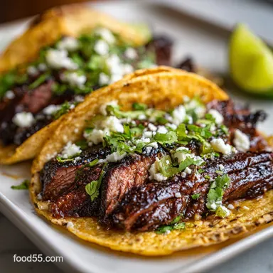 Delicious Skirt Steak Tacos Recipe: Ready in 75 Mins Recipe Card
