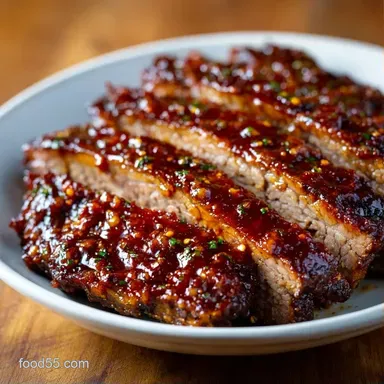 Slow Cooker BBQ Brisket for 8 Servings Recipe Card